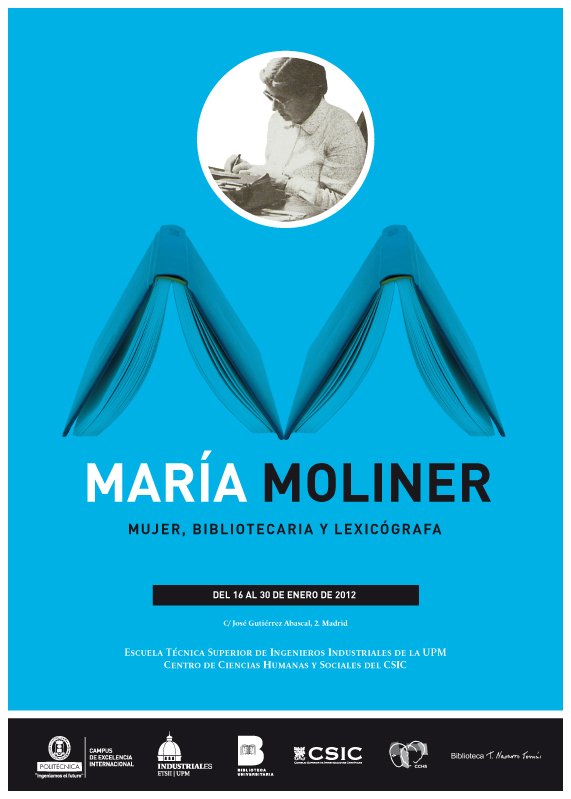 Cartel de la Exposición María Moliner