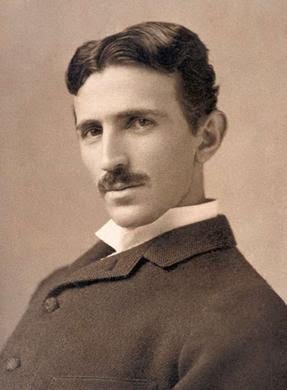 Retrato de Nikola Tesla