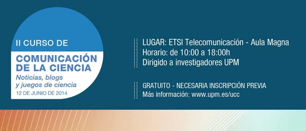 Cartel del II Curso de Comunicación para la Ciencia de la UPM