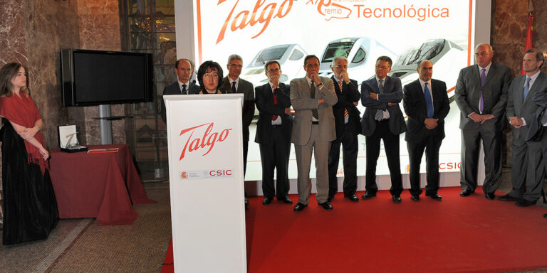 Berta Suárez Esteban durante la entrega de premios