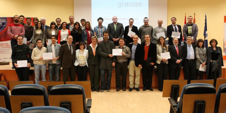 Foto de los premiados de industriales en ACTUAUPM