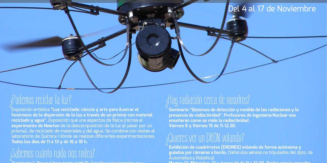 Cartel Semana de la Ciencia en escuela Industriales Cartel Semana de la Ciencia en escuela Industriales