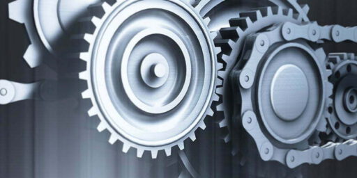 Industrial gear mechanism background