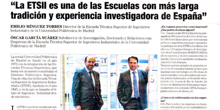 El Pais Excelencia Industrial Escuela Industriales