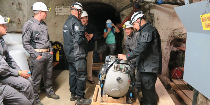 robot submarino UNEXMIN